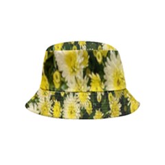 Autumn Background Closeup Flowers Inside Out Bucket Hat (kids) by artworkshop