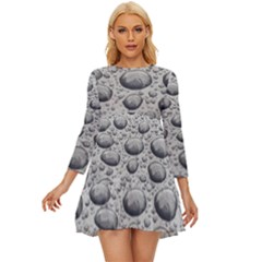 Bacteria Long Sleeve Babydoll Dress by artworkshop