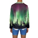 Aurora Borealis Northern Lights Nature Kids  Long Sleeve Swimwear View2