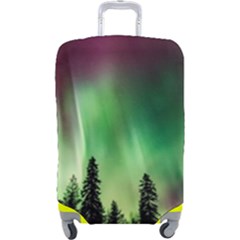 Aurora Borealis Northern Lights Nature Luggage Cover (large) by Ravend