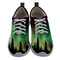 Aurora Borealis Northern Lights Nature Women Athletic Shoes by Ravend