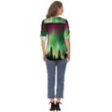 Aurora Borealis Northern Lights Nature Zip Up Long Sleeve Blouse View4