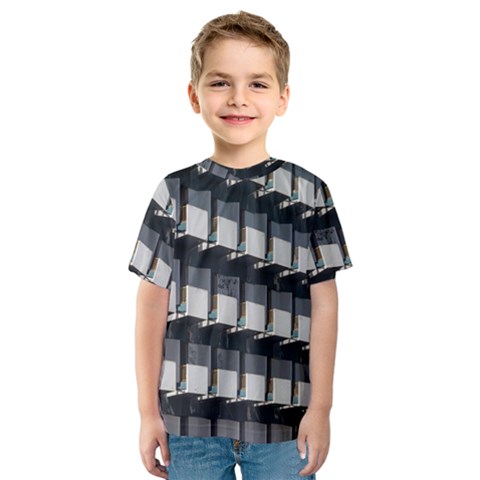 Balcony Pattern Kids  Sport Mesh Tee by artworkshop