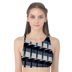 Balcony Pattern Tank Bikini Top by artworkshop