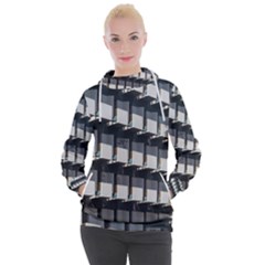 Balcony Pattern Women s Hooded Pullover