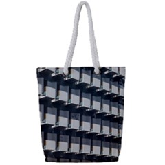 Balcony Pattern Full Print Rope Handle Tote (small) by artworkshop