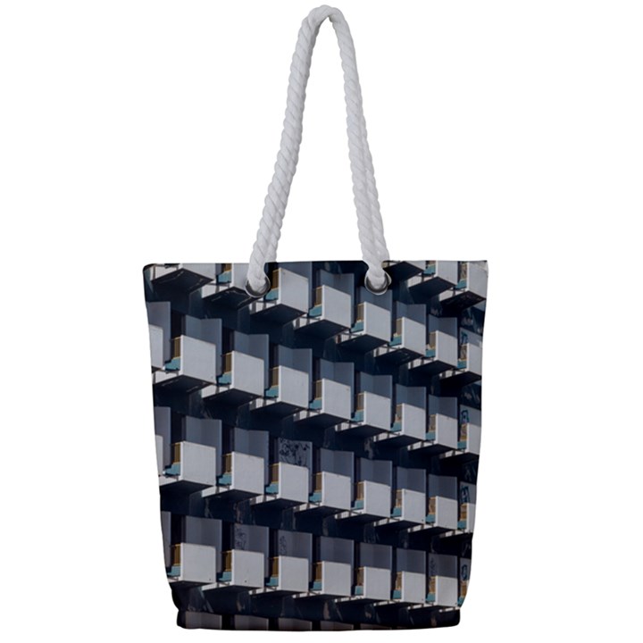 Balcony pattern Full Print Rope Handle Tote (Small)