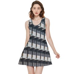 Balcony Pattern Inside Out Reversible Sleeveless Dress