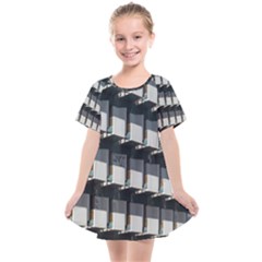 Balcony Pattern Kids  Smock Dress by artworkshop