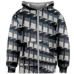 Balcony Pattern Kids  Zipper Hoodie Without Drawstring by artworkshop