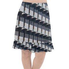 Balcony Pattern Fishtail Chiffon Skirt by artworkshop