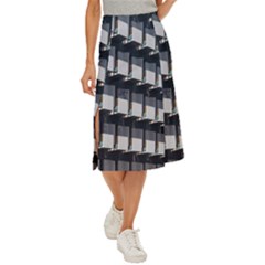 Balcony Pattern Midi Panel Skirt