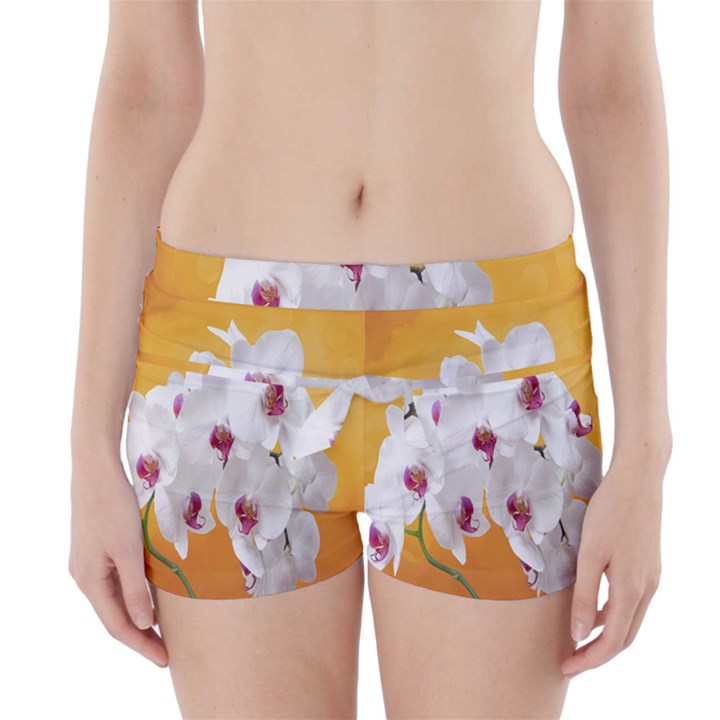 Boards Decoration Flower Flower Room Boyleg Bikini Wrap Bottoms