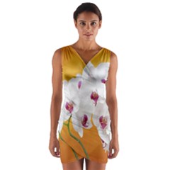 Boards Decoration Flower Flower Room Wrap Front Bodycon Dress by artworkshop