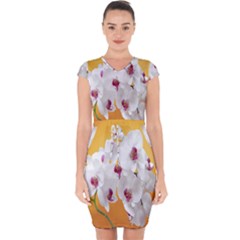 Boards Decoration Flower Flower Room Capsleeve Drawstring Dress  by artworkshop