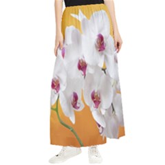 Boards Decoration Flower Flower Room Maxi Chiffon Skirt by artworkshop