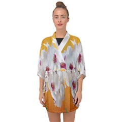 Boards Decoration Flower Flower Room Half Sleeve Chiffon Kimono by artworkshop