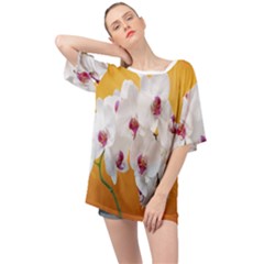 Boards Decoration Flower Flower Room Oversized Chiffon Top by artworkshop