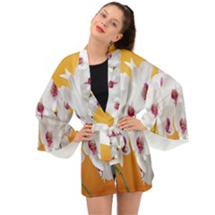 Boards Decoration Flower Flower Room Long Sleeve Kimono by artworkshop