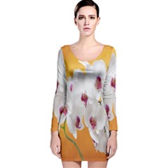 Boards Decoration Flower Flower Room Long Sleeve Velvet Bodycon Dress