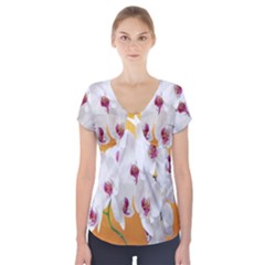 Boards Decoration Flower Flower Room Short Sleeve Front Detail Top by artworkshop