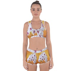 Boards Decoration Flower Flower Room Racerback Boyleg Bikini Set by artworkshop