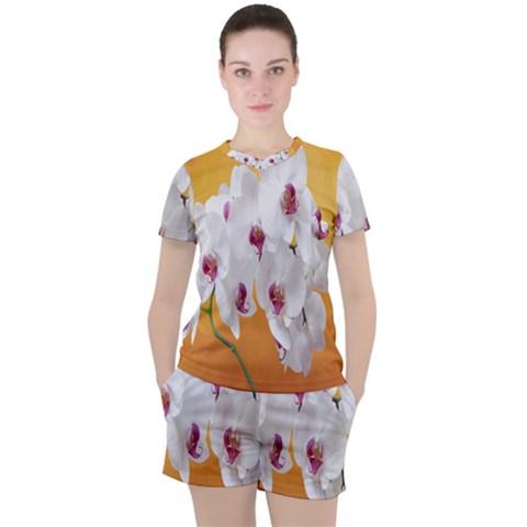 Boards Decoration Flower Flower Room Women s Tee And Shorts Set by artworkshop