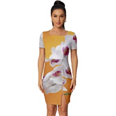 Boards Decoration Flower Flower Room Fitted Knot Split End Bodycon Dress by artworkshop