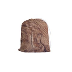 Brown Close Up Hd Wallpaper Surface Drawstring Pouch (small) by artworkshop