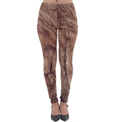 Brown Close Up Hd Wallpaper Surface Lightweight Velour Leggings by artworkshop