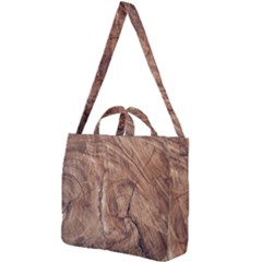 Brown Close Up Hd Wallpaper Surface Square Shoulder Tote Bag