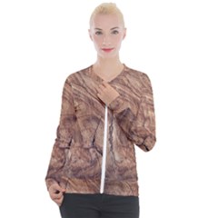 Brown Close Up Hd Wallpaper Surface Casual Zip Up Jacket by artworkshop