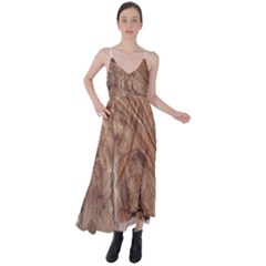 Brown Close Up Hd Wallpaper Surface Tie Back Maxi Dress by artworkshop