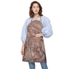 Brown Close Up Hd Wallpaper Surface Pocket Apron by artworkshop