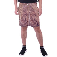 Brown Close Up Hd Wallpaper Surface Men s Pocket Shorts by artworkshop