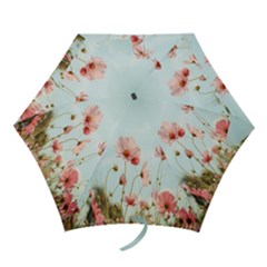 Cosmos Flower Blossom In Garden Mini Folding Umbrellas by artworkshop