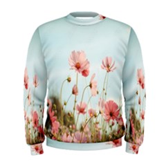 Cosmos Flower Blossom In Garden Men s Sweatshirt by artworkshop