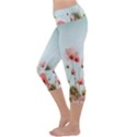 Cosmos Flower Blossom In Garden Capri Yoga Leggings View2