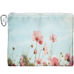 Cosmos Flower Blossom In Garden Canvas Cosmetic Bag (xxxl) by artworkshop