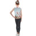 Cosmos Flower Blossom In Garden Kids  Mesh Tank Top View2