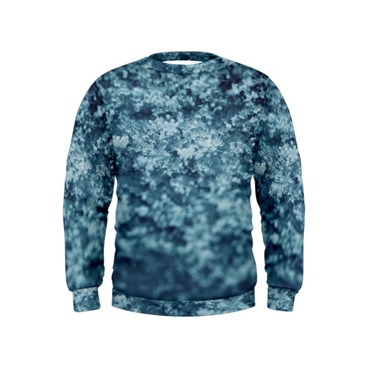 Water Splash Texture  Kids  Sweatshirt