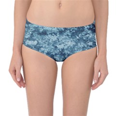 Water Splash Texture  Mid-waist Bikini Bottoms by artworkshop