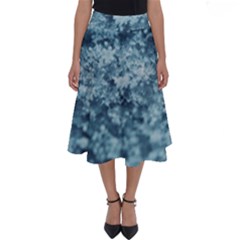 Water Splash Texture  Perfect Length Midi Skirt by artworkshop