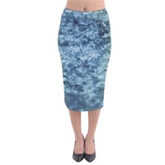 Water Splash Texture  Velvet Midi Pencil Skirt by artworkshop