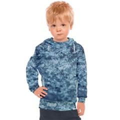 Water Splash Texture  Kids  Hooded Pullover by artworkshop