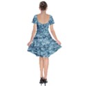 Water Splash Texture  Short Sleeve Bardot Dress View2