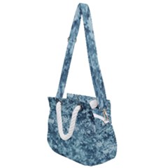 Water Splash Texture  Rope Handles Shoulder Strap Bag by artworkshop