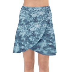 Water Splash Texture  Wrap Front Skirt by artworkshop