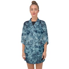 Water Splash Texture  Half Sleeve Chiffon Kimono by artworkshop