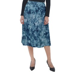 Water Splash Texture  Classic Velour Midi Skirt  by artworkshop